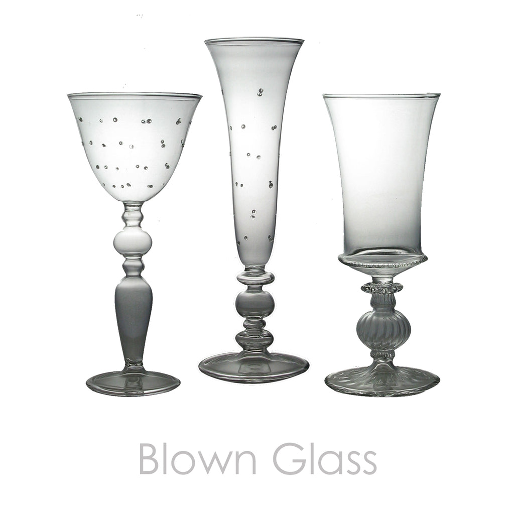 Blown Glass Stemware