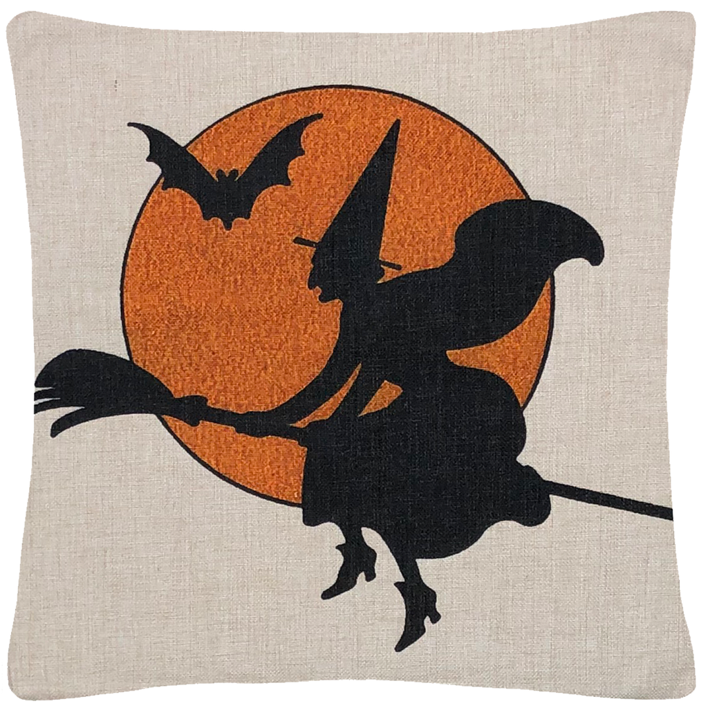 Halloween Witch Throw Pillow 18 x 18 - Golden Hill Studio