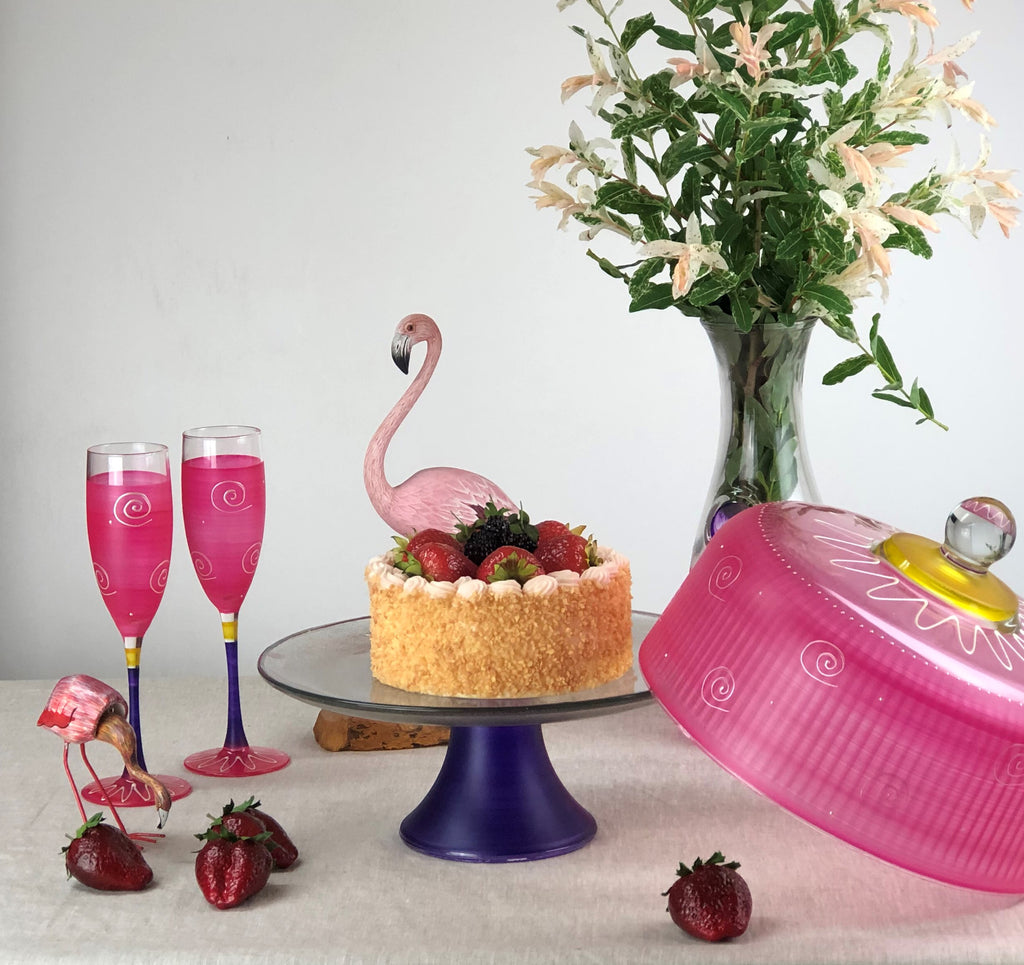 Peruvian Splendor Pink Champagne   Set of 2 - Golden Hill Studio