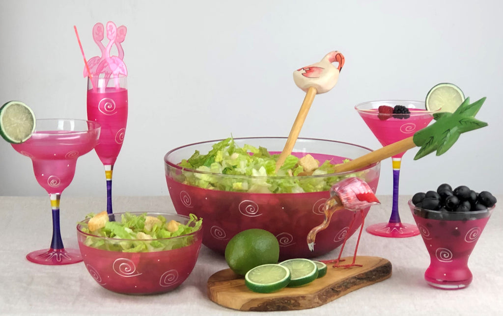 Peruvian Splendor Pink Cosmopolitan   Set of 2 - Golden Hill Studio