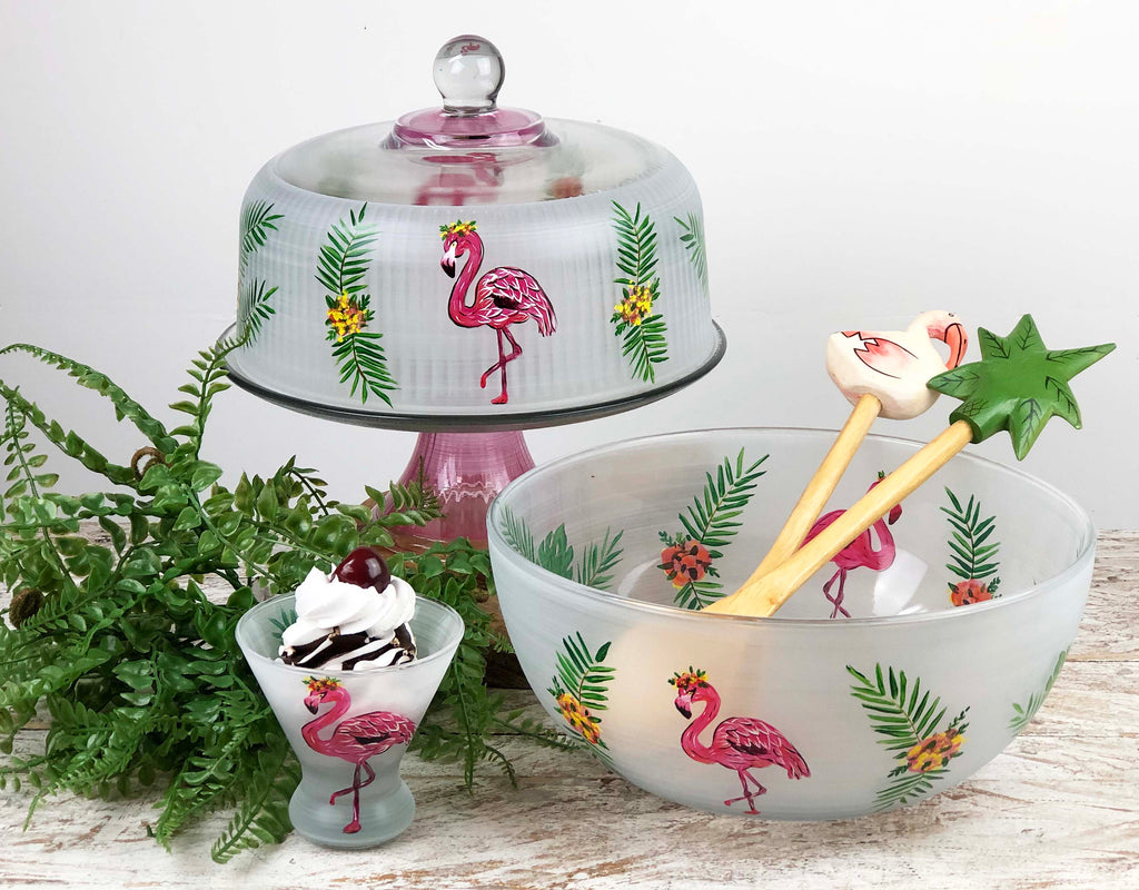 Flamingo Fun Cake Dome - Golden Hill Studio