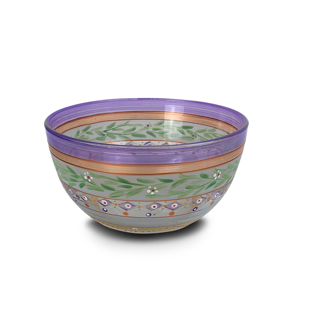 Moroccan Mosaic Lilac 6" Bowl - Golden Hill Studio