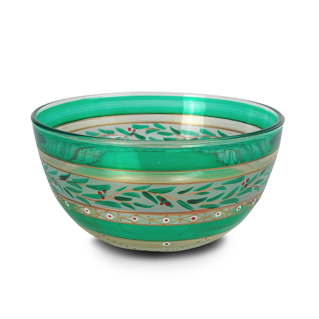 Moroccan Mosaic Forest 6" Bowl - Golden Hill Studio