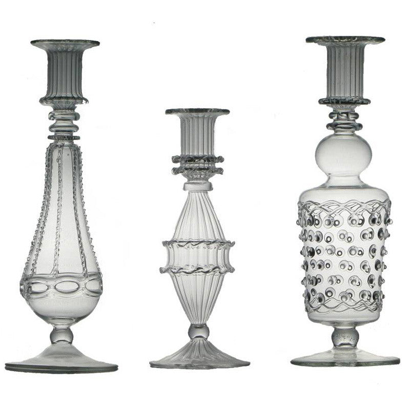 Egyptian Glass Candlesticks