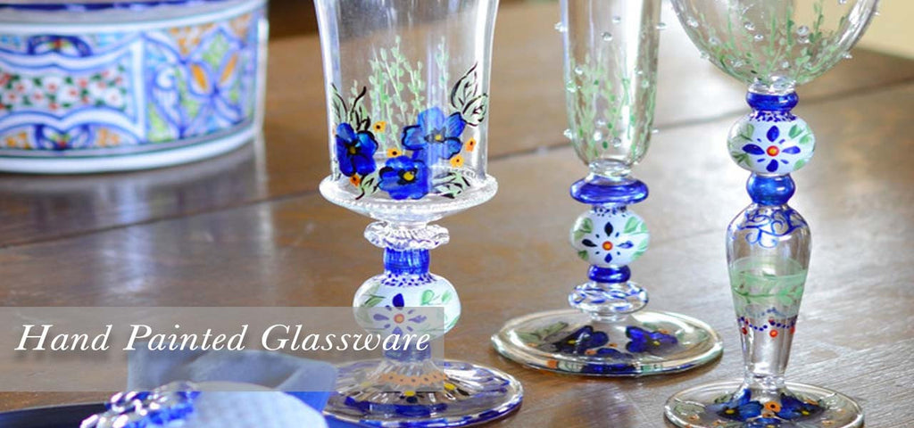 Hand Painted Glassware Collections Made in the USA
