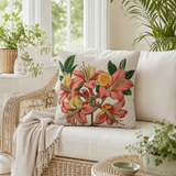 Pink Lily Pillow 18" x 18"