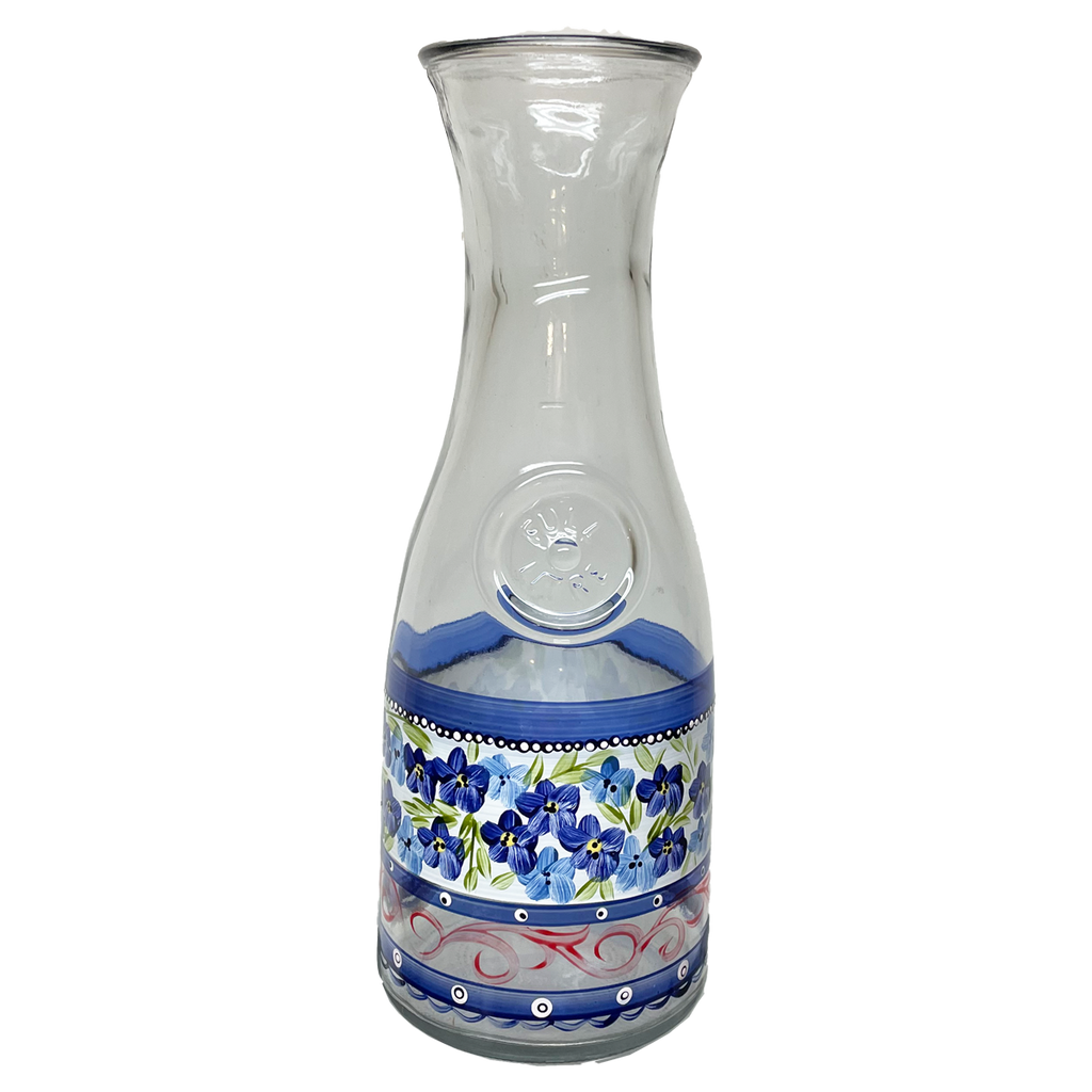 Barcelona Blue Flowers Carafe