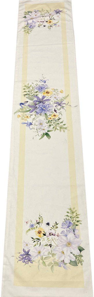 Springtime in Paris Cloth Table Runner  13" x 72"