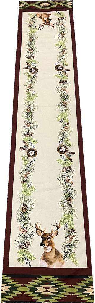 Woodland Lodge Cloth Table Runner  13" x 72"