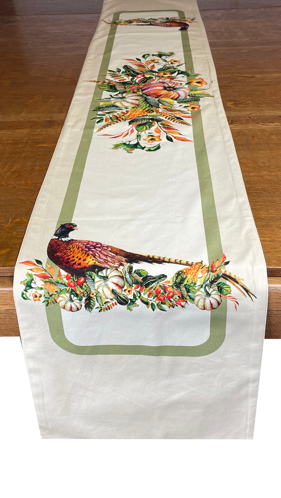 Long Leaf Farm Cloth Table Runner  13" x 72"
