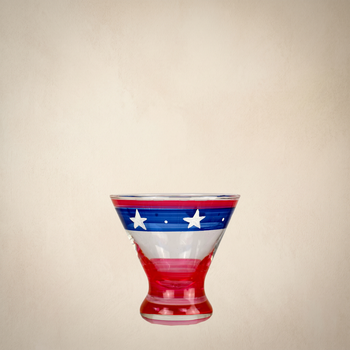 Stars & Stripes Cosmos Glass S/2