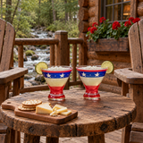Stars & Stripes Cosmos Glass S/2