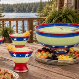 Stars & Stripes Cosmos Glass S/2