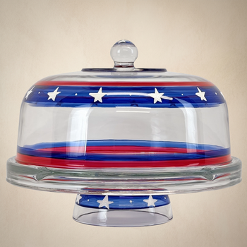 Stars & Stripes Cake Dome and Stand