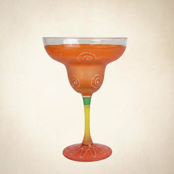 Peruvian Splendor Orange Margarita Set of 2