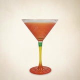 Peruvian Splendor Orange Martini Set of 2