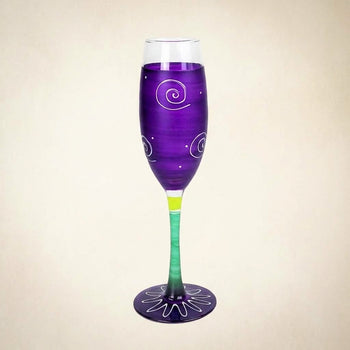 Peruvian Splendor Purple Champagne Set of 2