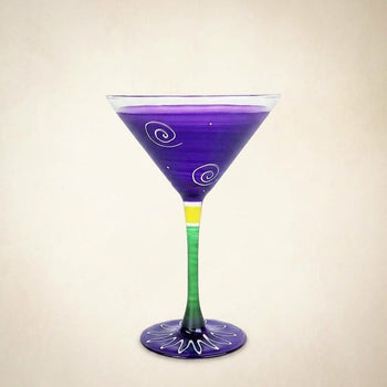 Peruvian Splendor Purple Martini Set of 2
