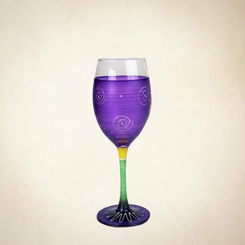 Peruvian Splendor Purple Wine Set of 2