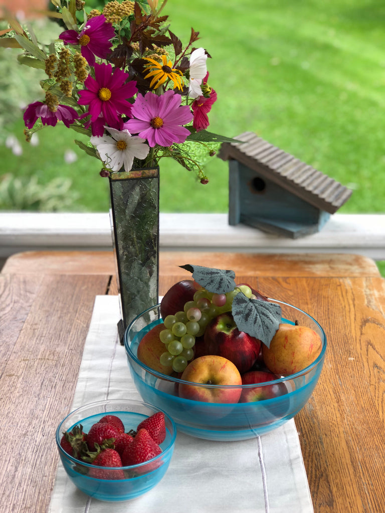 Cape Cod Cottage Stripe Turquoise 6" Bowl