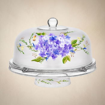 Springtime in Paris Cake Dome and Stand