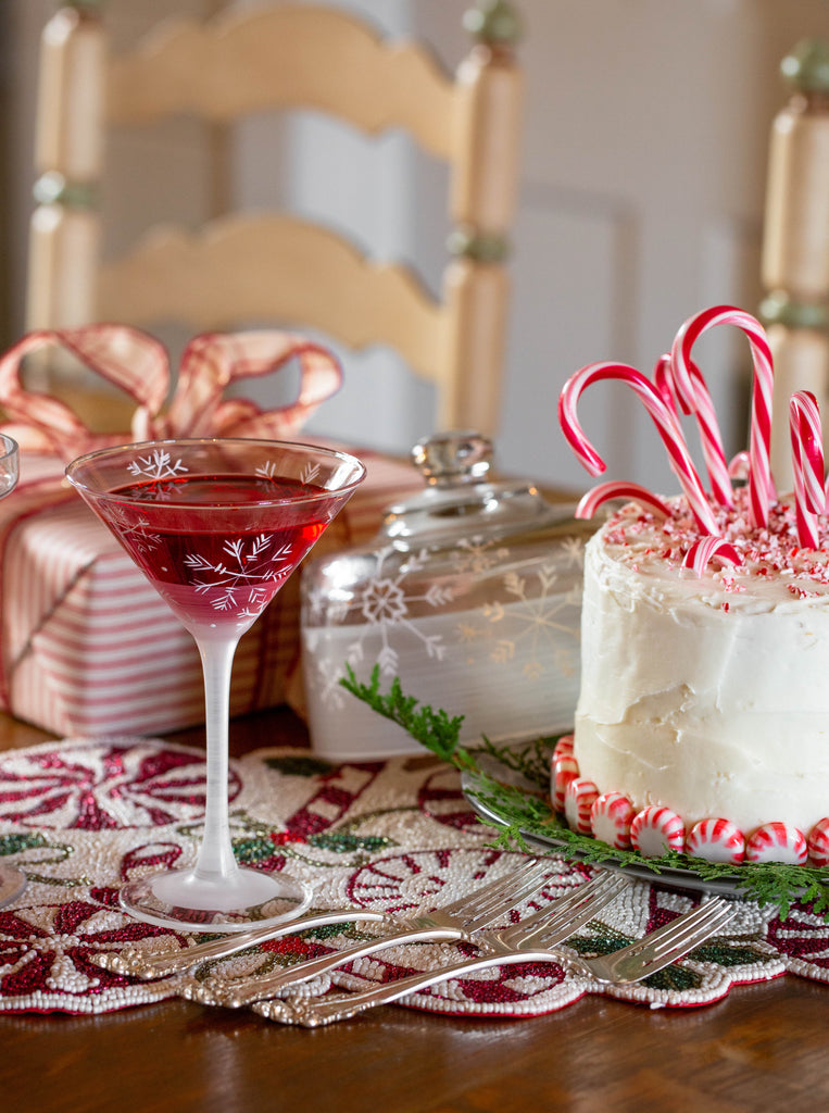 Winter Wonderland Snowflake Martini Set/2