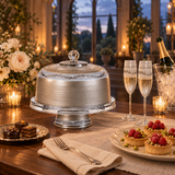 Swiss Twilight Cake Dome and Stand