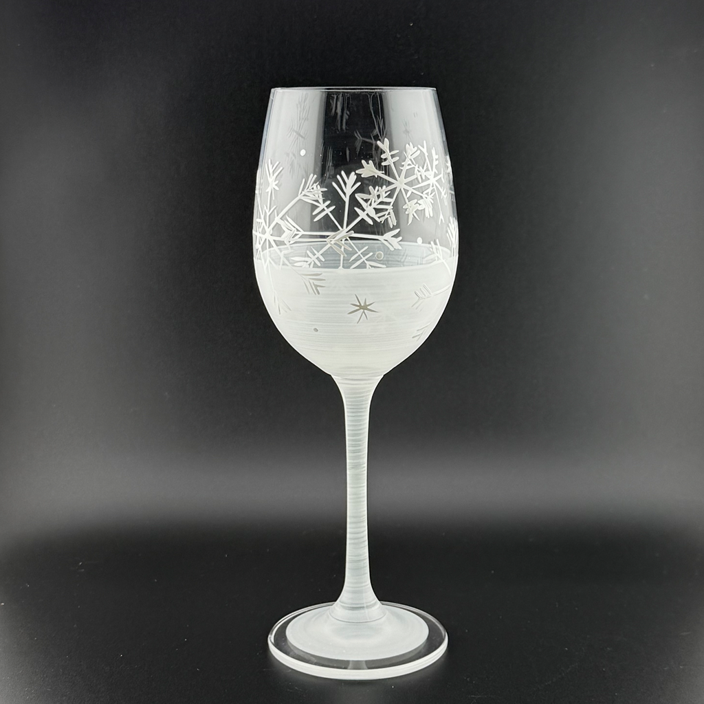 Winter Wonderland Snowflake Wine Set/2