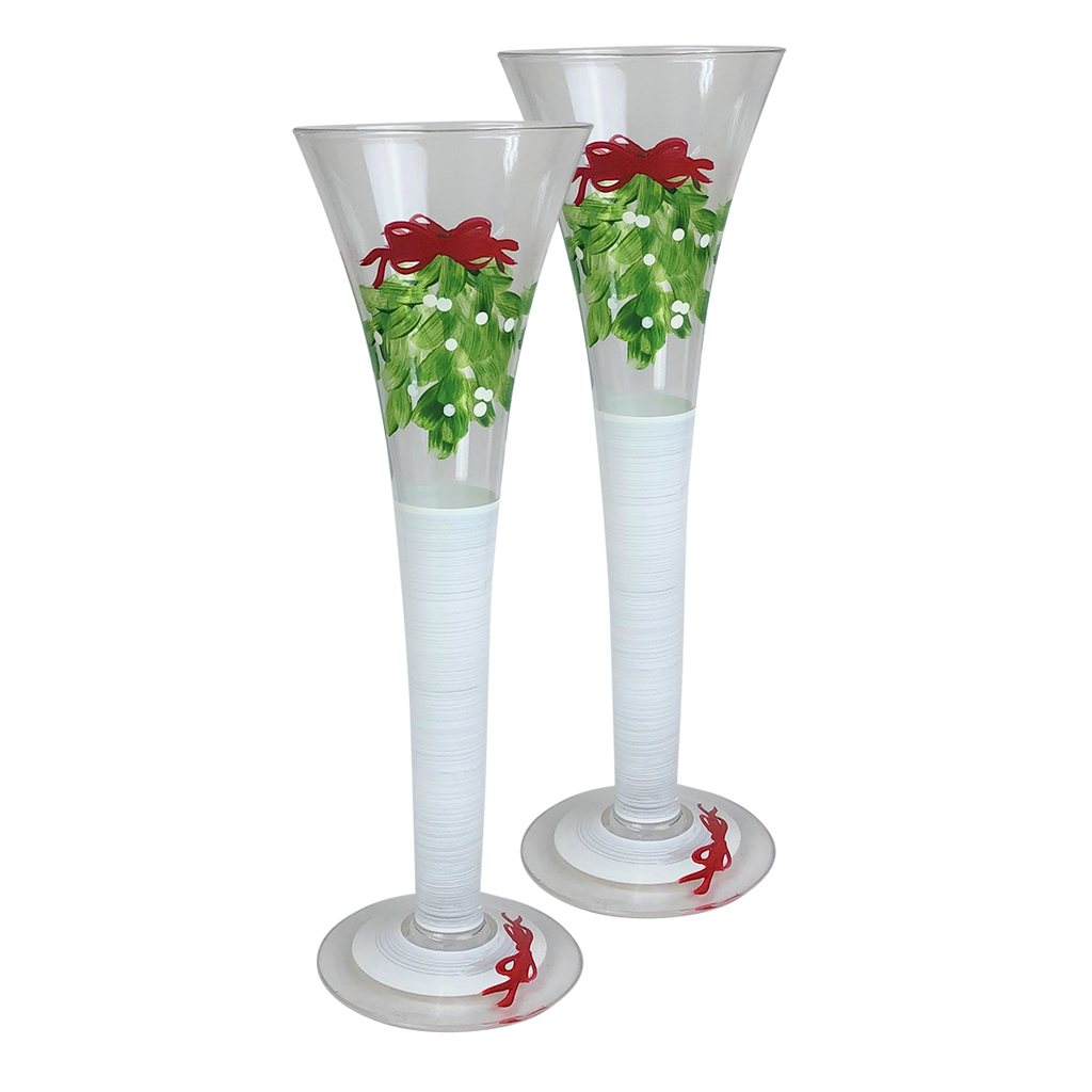 Mistletoe Love Hollow Flutes S/2