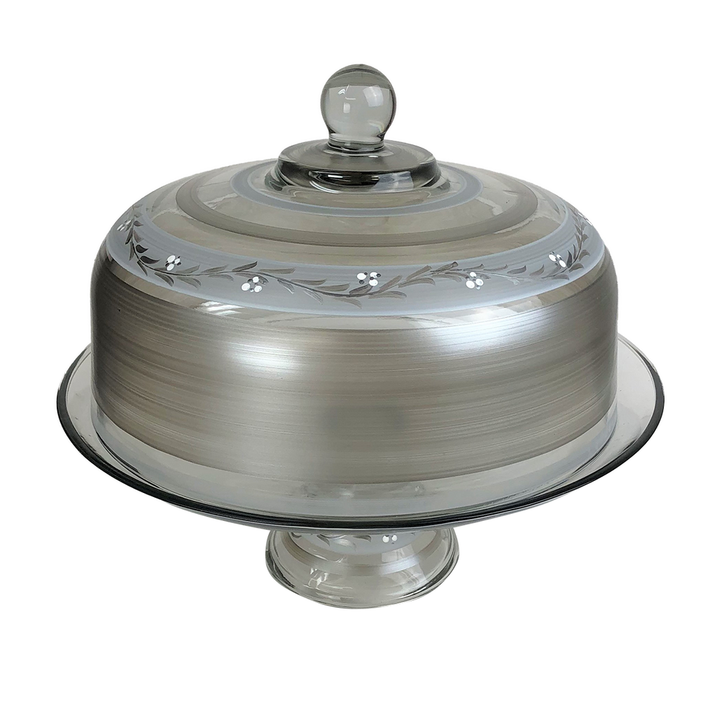 Swiss Twilight Cake Dome and Stand