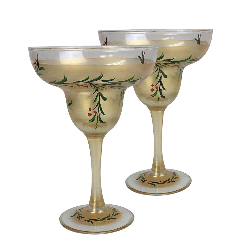 Winter Gold Garland Margarita S/2