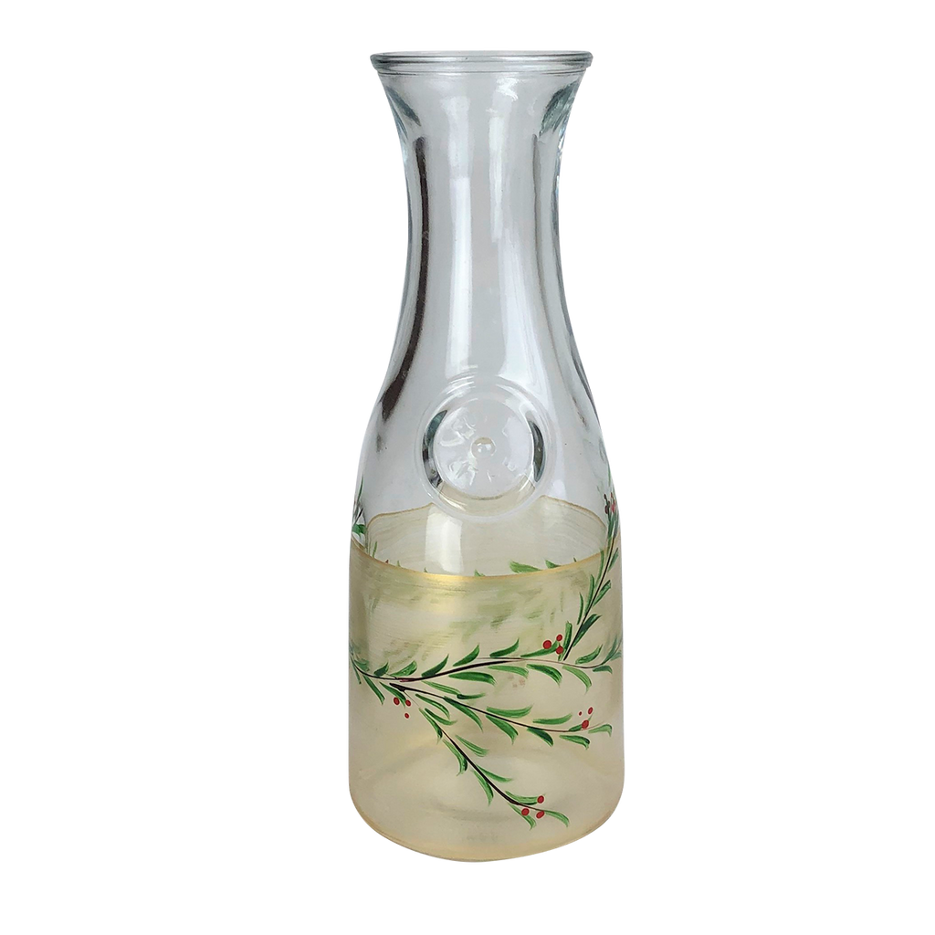 Winter Gold Garland Carafe