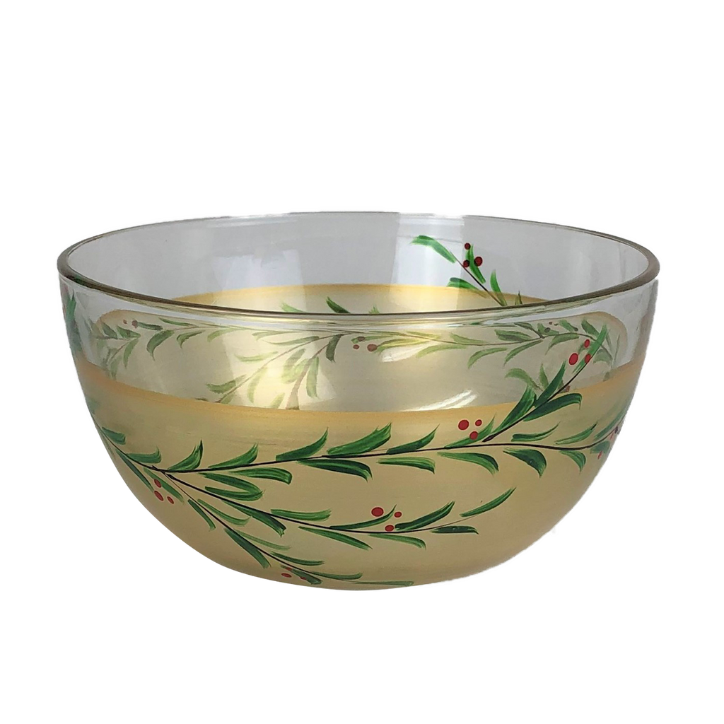 Winter Gold Garland Love 6" Bowl
