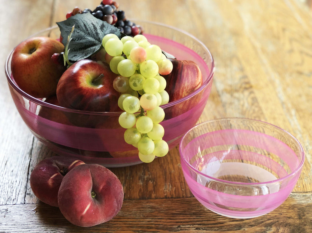 Cape Cod Cottage Stripe Pink 11" Bowl