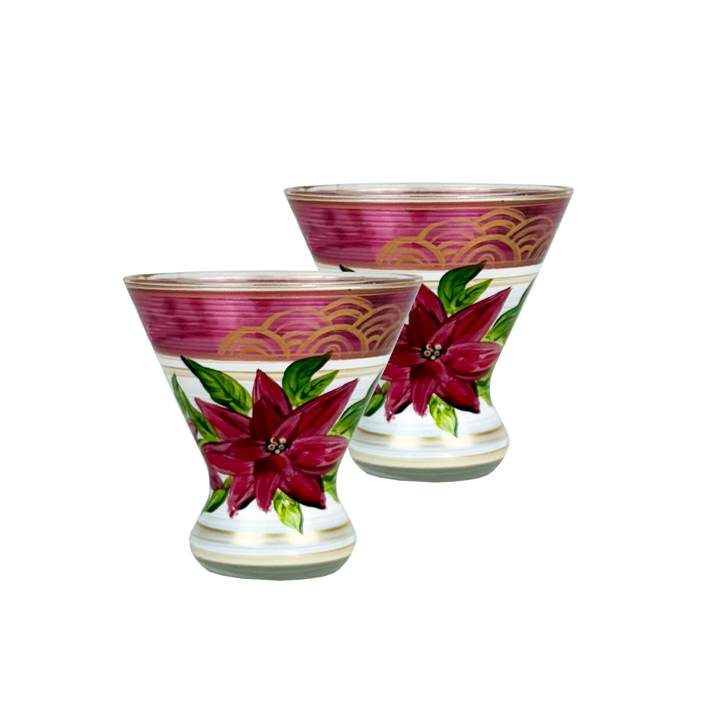 Poinsettia Holiday Cosmopolitan Set/2