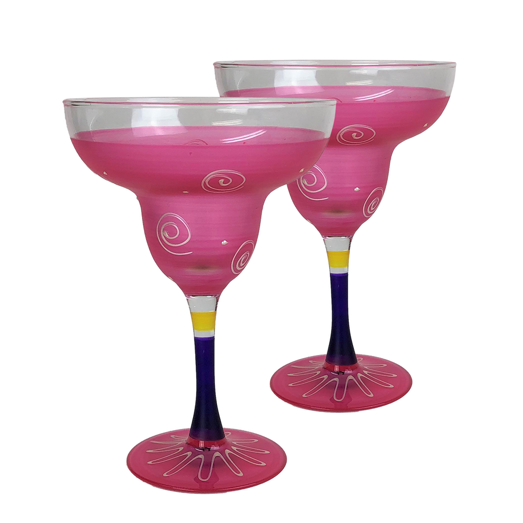 Peruvian Splendor Pink Margarita   Set of 2