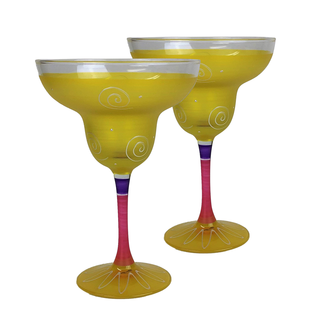 Peruvian Splendor Yellow Margarita   Set of 2