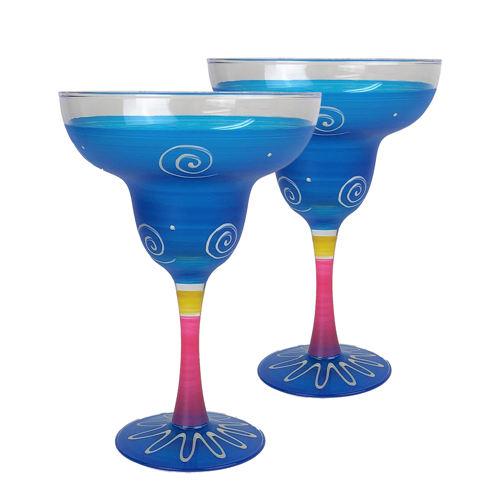 Peruvian Splendor Turquoise Margarita   Set of 2