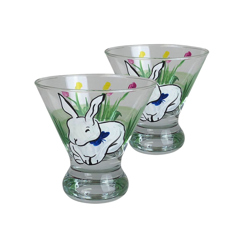 Springtime Bunny and Tulips Cosmopolitan S/2