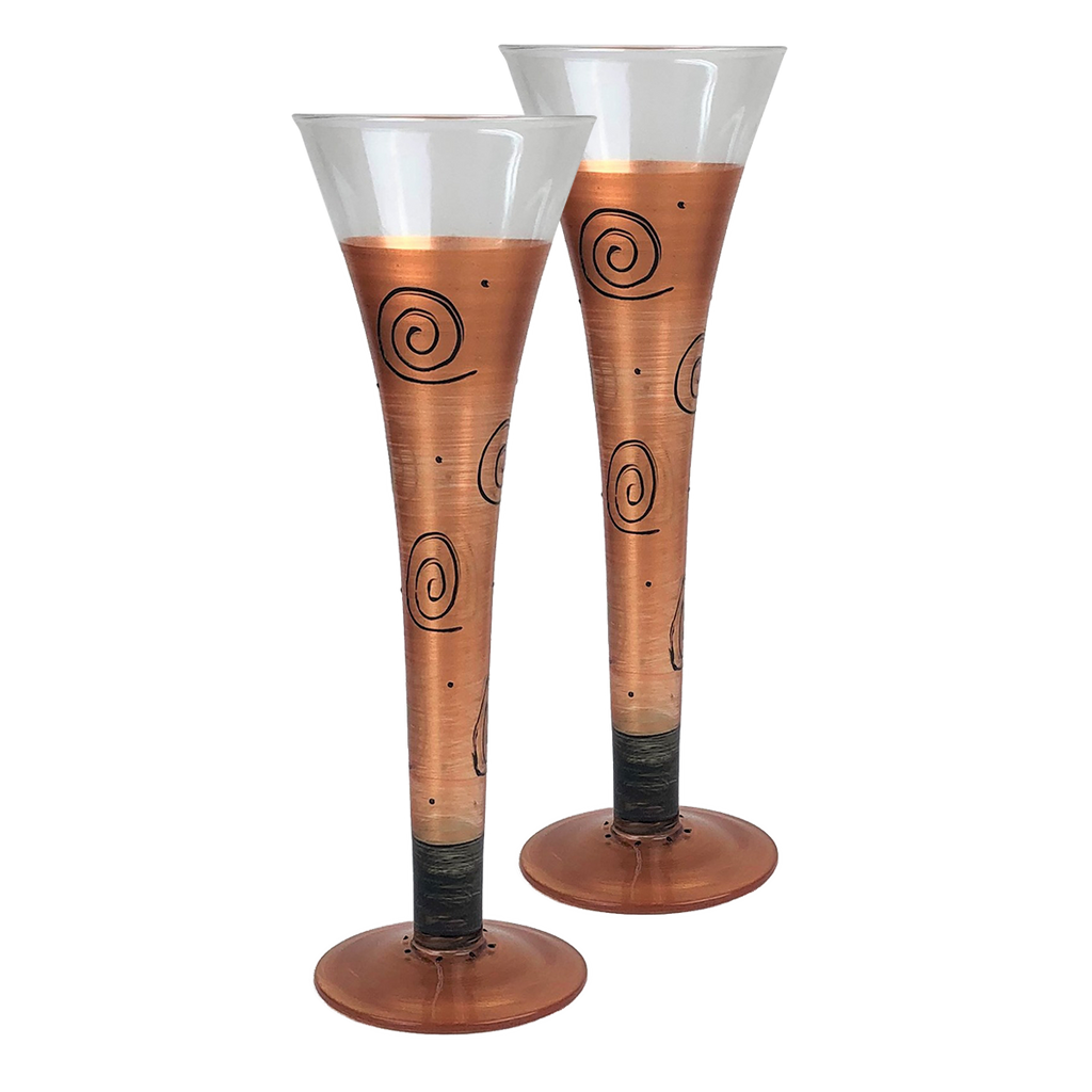 Tuscan Sunset Hollow Flute   Set of 2