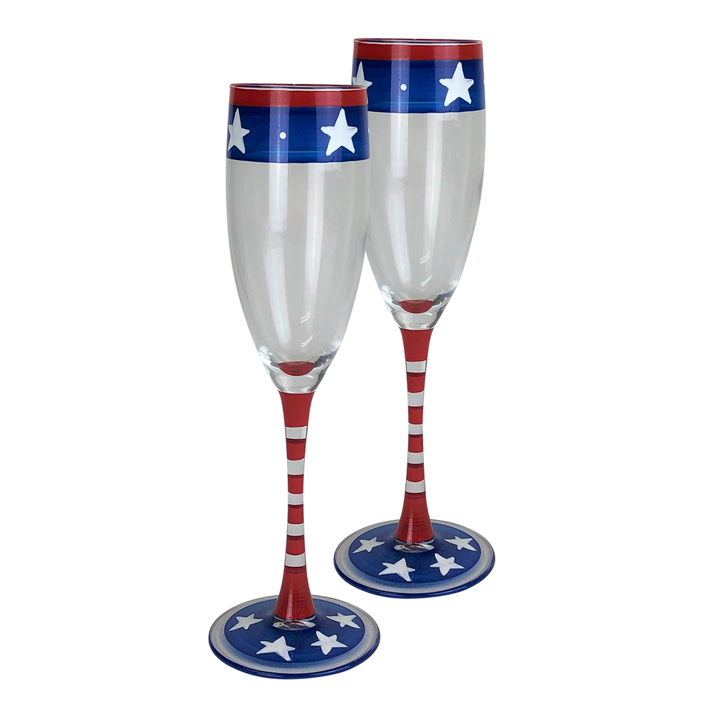 Stars & Stripes Champagne  S/2