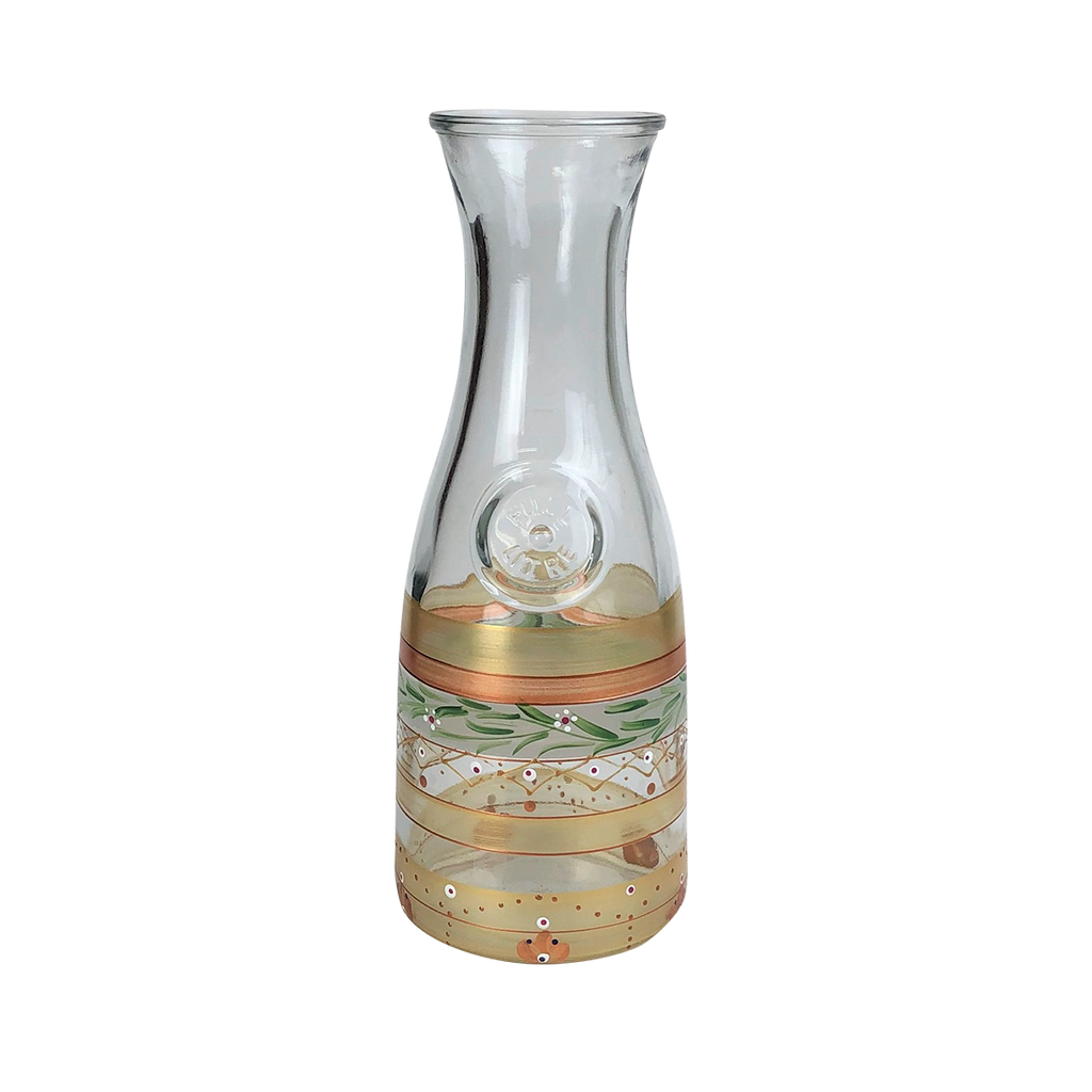 Moroccan Mosaic Gold Carafe