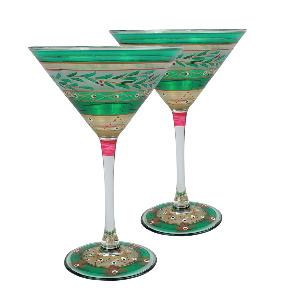 Moroccan Mosaic Forest Martini   S/2