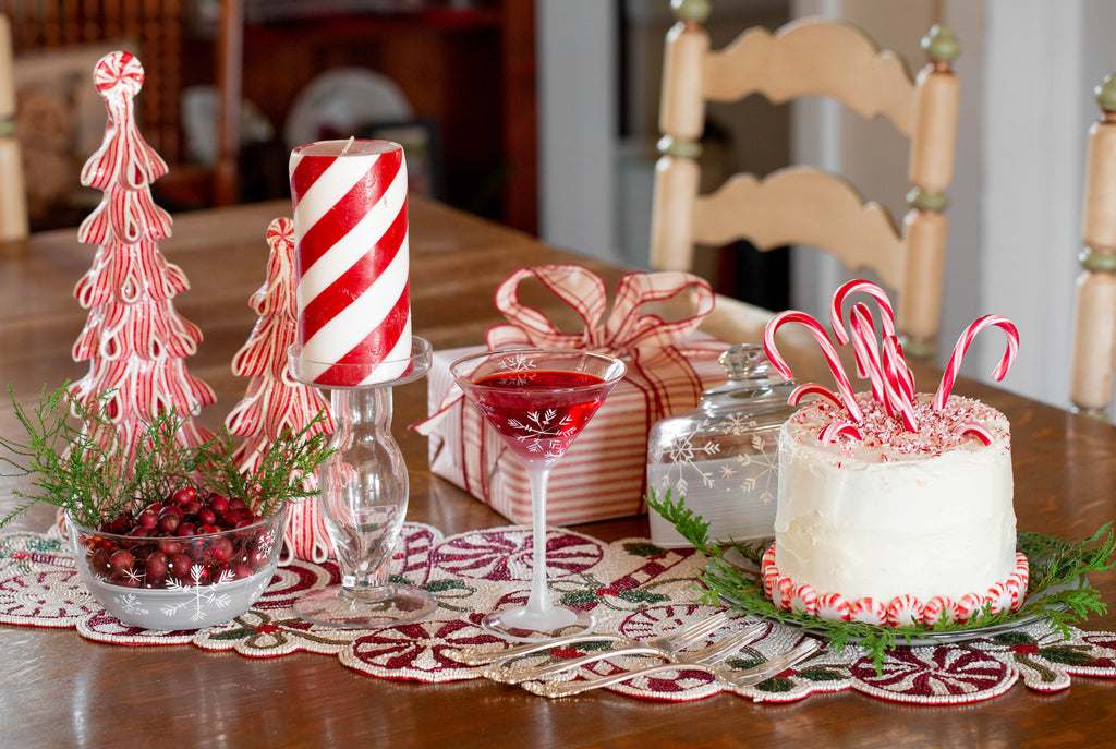 Candy Cane Table Runner - Golden Hill Studio
