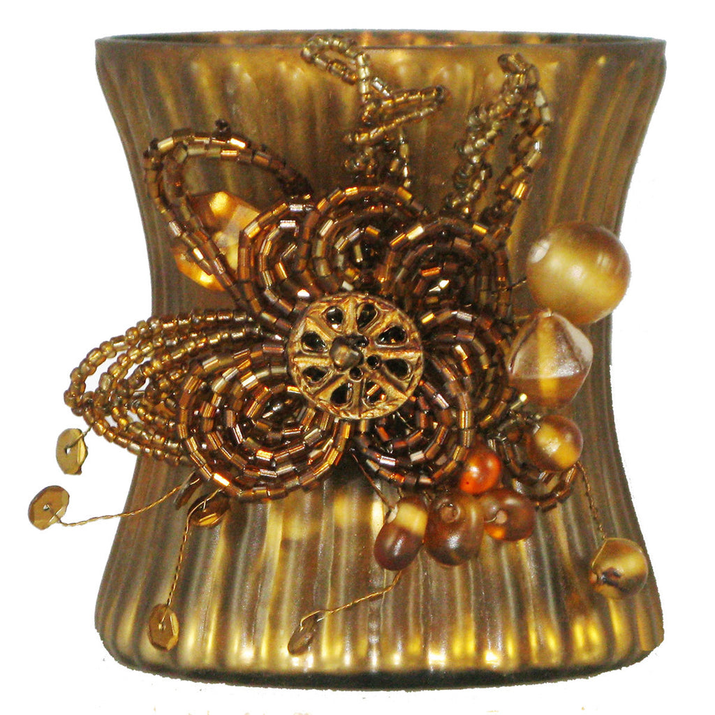 Votive Holder Amber - Golden Hill Studio