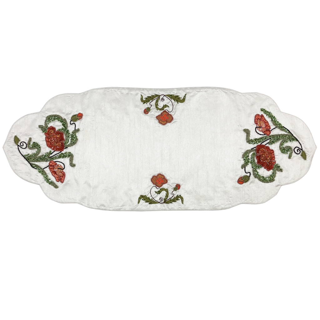 Oriental Poppy Runner - Golden Hill Studio