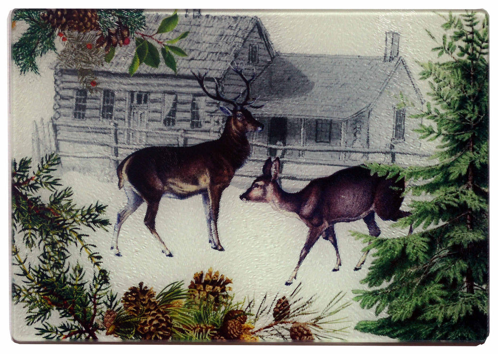 Deer & Doe Cheese Tray/Cutting Board - Golden Hill Studio