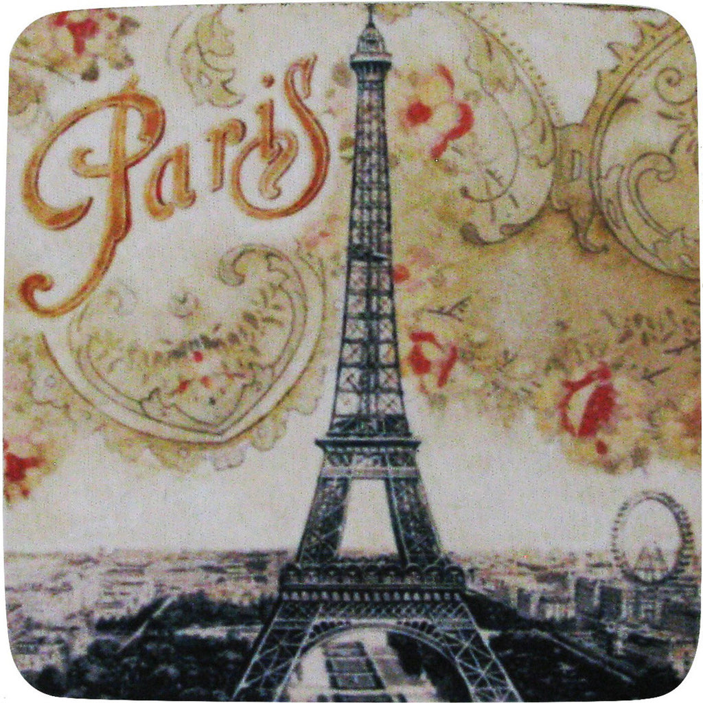 Paris Floral Coaster S/4 - Golden Hill Studio