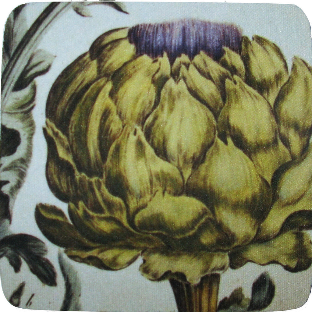 Artichoke Coaster S/4 - Golden Hill Studio