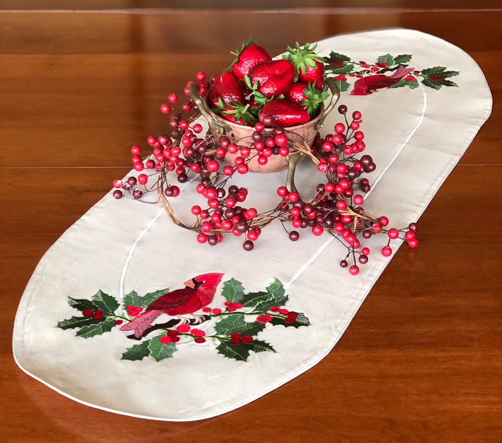 Cardinal Table Runner - Golden Hill Studio